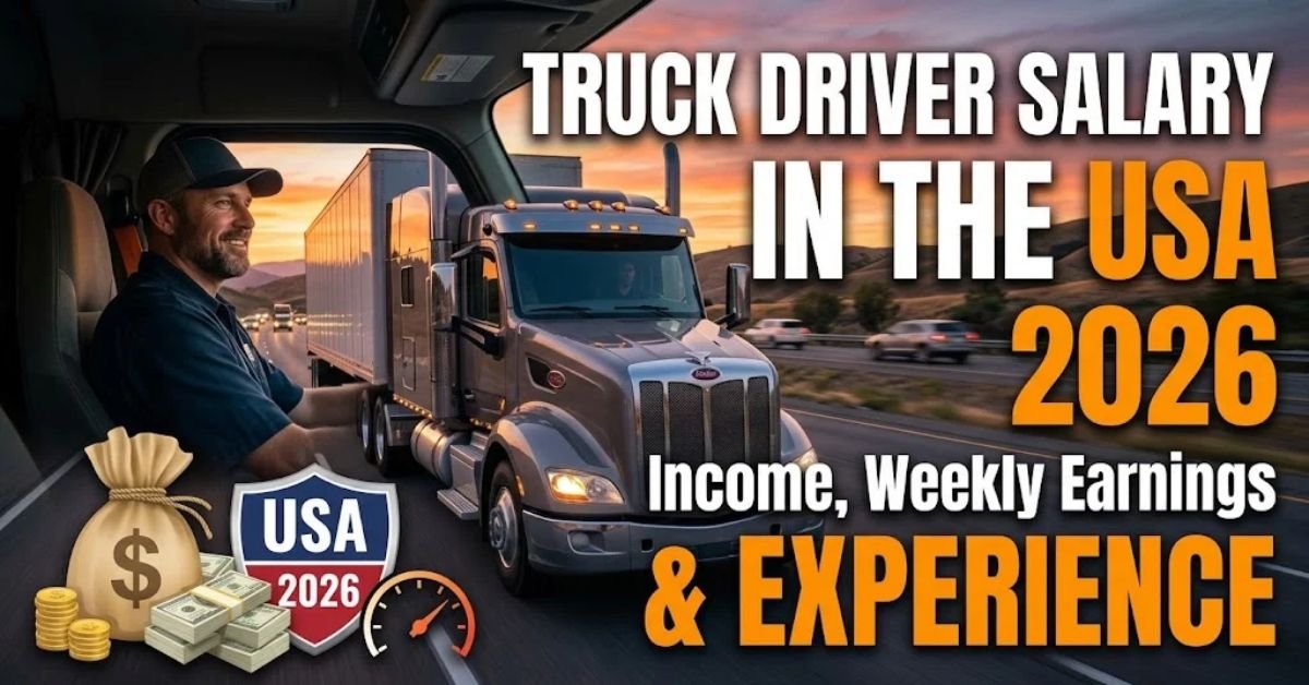 Truck Driver Salary in the USA 2026: Income, Weekly Earnings and Experience